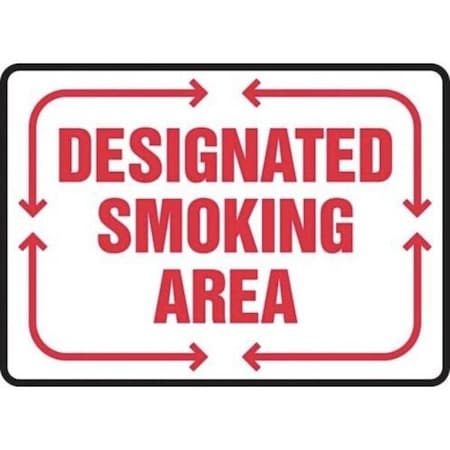 Accuform SMOKING CONTROL SIGN 7 X 5 PLASTIC MSMK518VP MSMK518VP